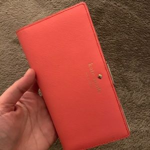 Kate Spade hot pink wallet